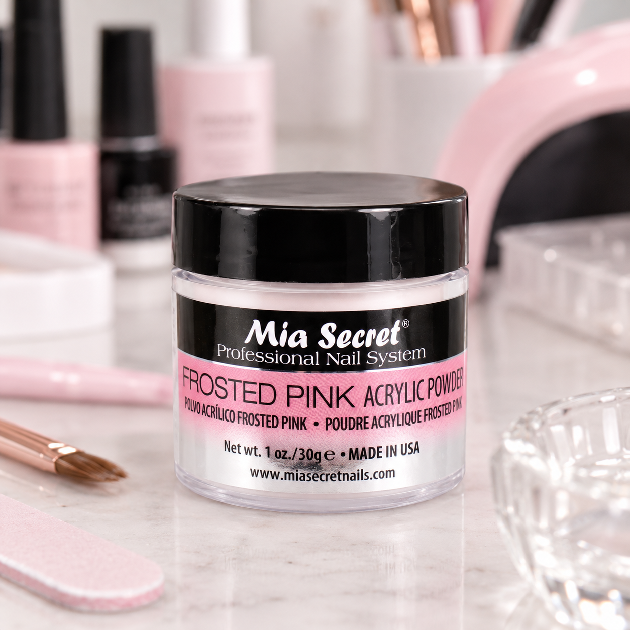 1f1dec3d-0497-413f-ac6b-32ecf6251454 Polimero 30G Frosted Pink Mia Secret - Imagen 1