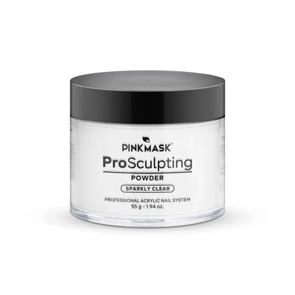 Polimero Pro Sculpting Sparkly Clear 30g Pink Mask