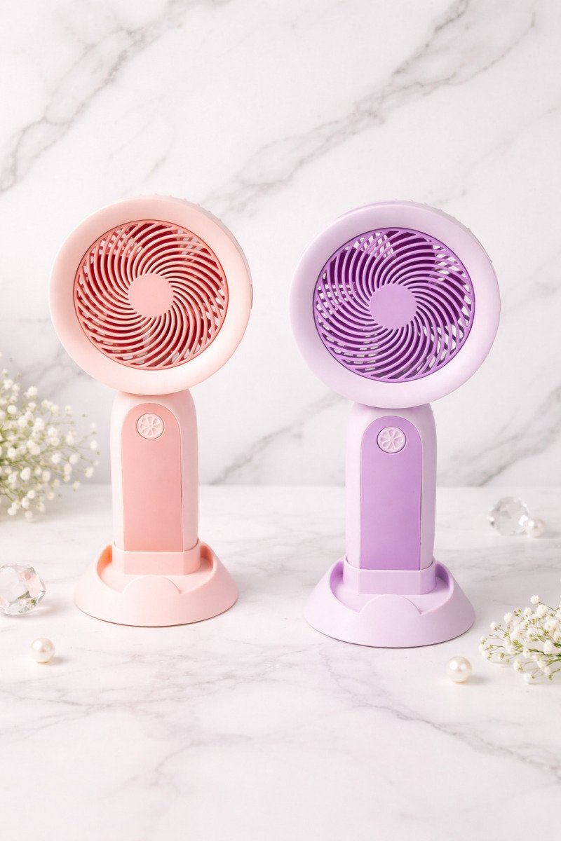 Ventiladores pastel sobre mármol blanco Ventilador Para Pestañas City Girl - Imagen 1